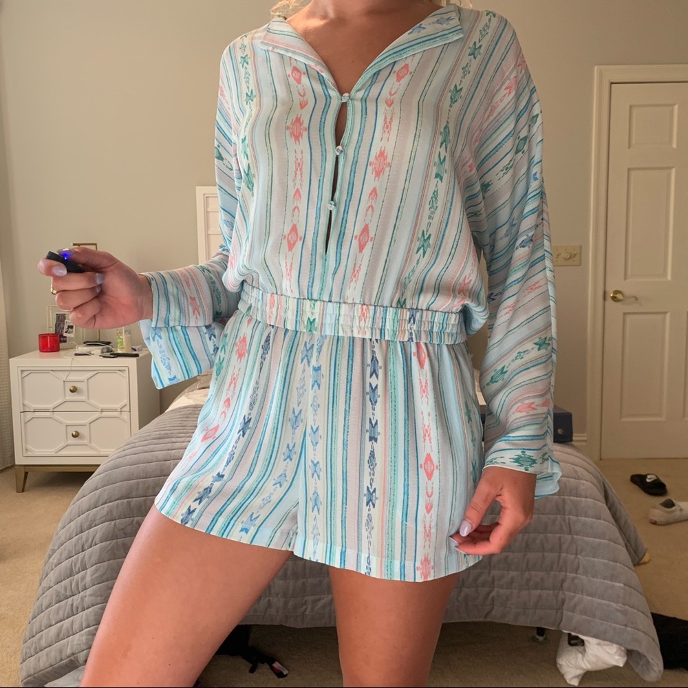BCBG long sleeve romper